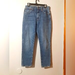 Madewell Jeans The High Rise Slim Crop Boyfriend Women's Size 27 Blue Casual